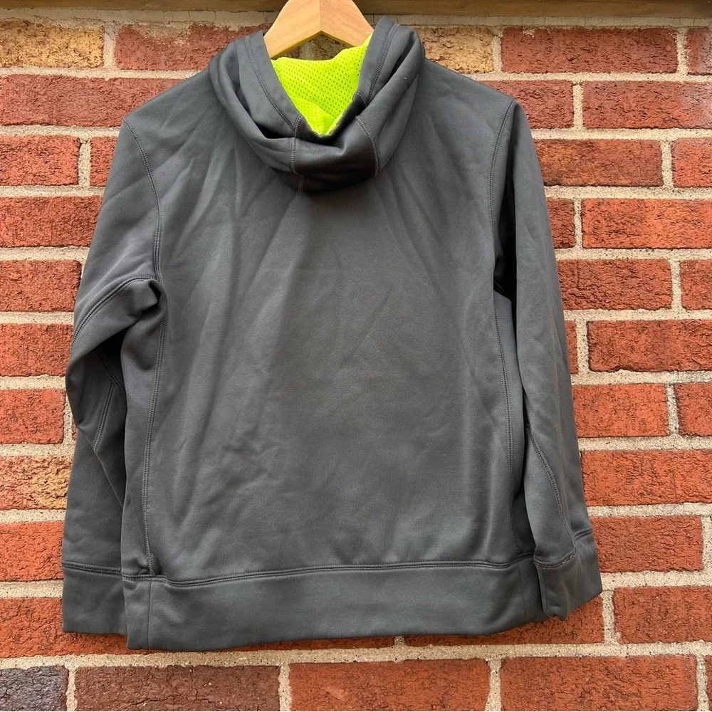 Nike Youth Boys Football Hoodie Sweatshirt Large Gray Logo Therma-fit Pullover